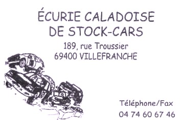 Ecurie Caladoise de Stock Car Index du Forum